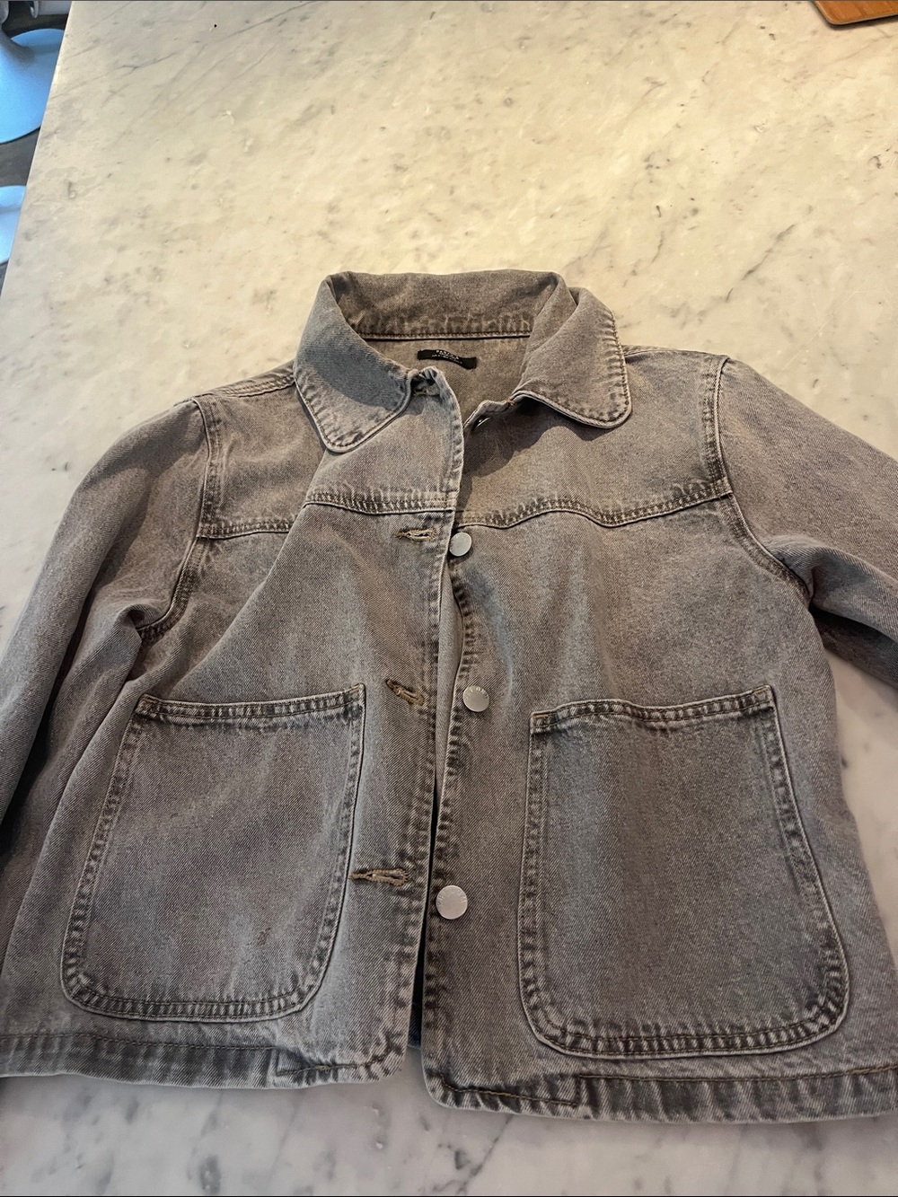 Grey denim jean jacket